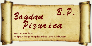 Bogdan Pižurica vizit kartica